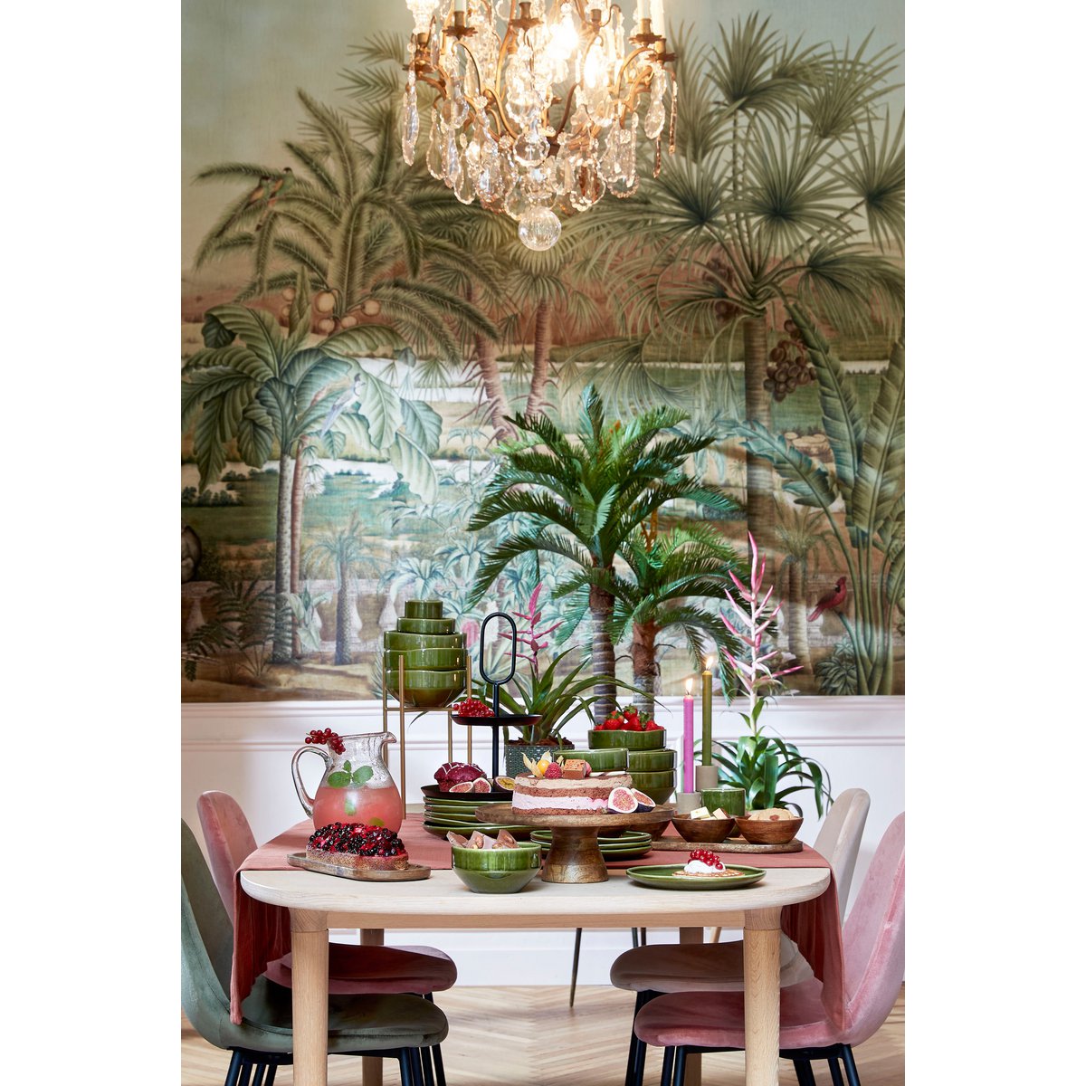 Tallo Taartplateau - Mangohout Donkerbruin