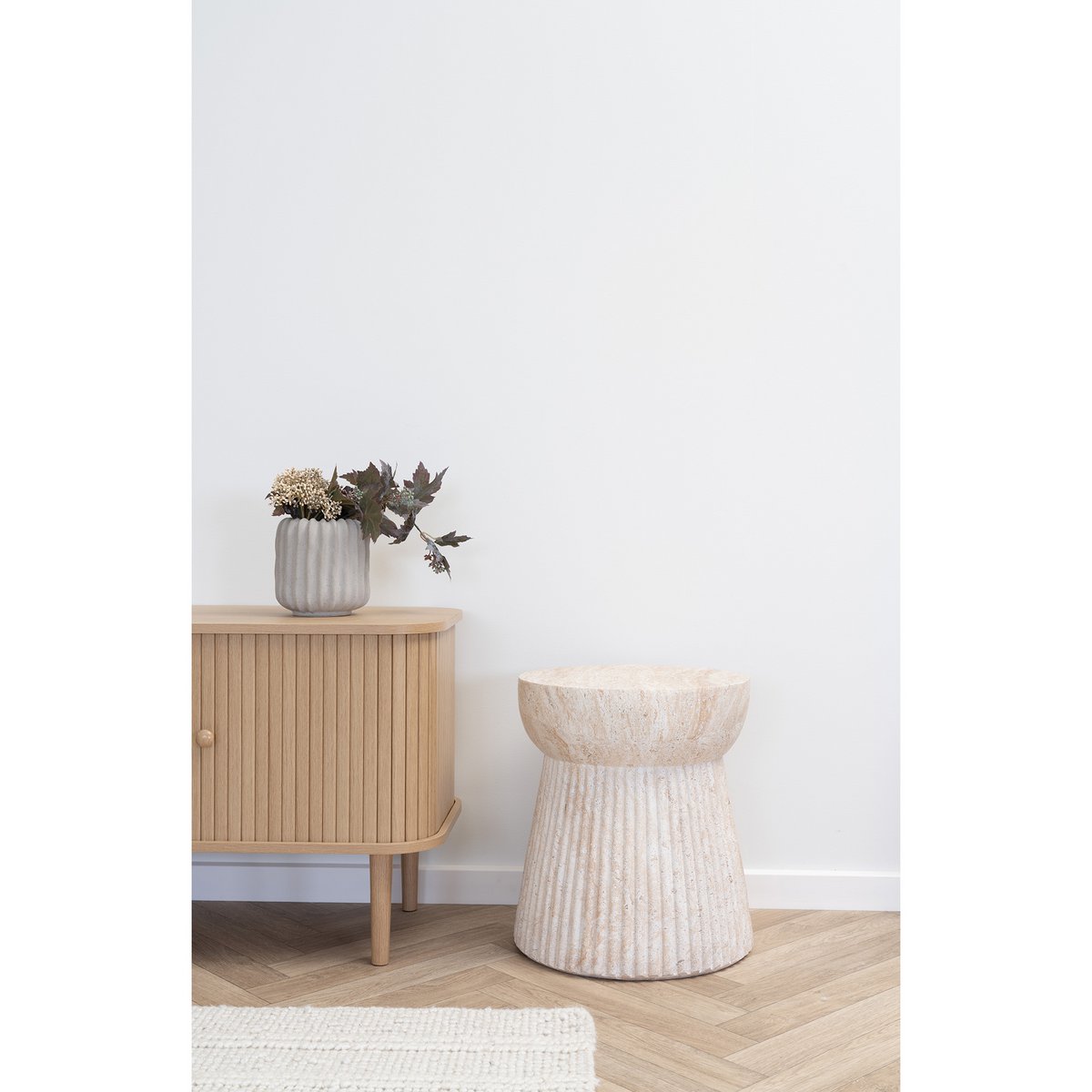 Bonn Sidetable - Natural - Ø37