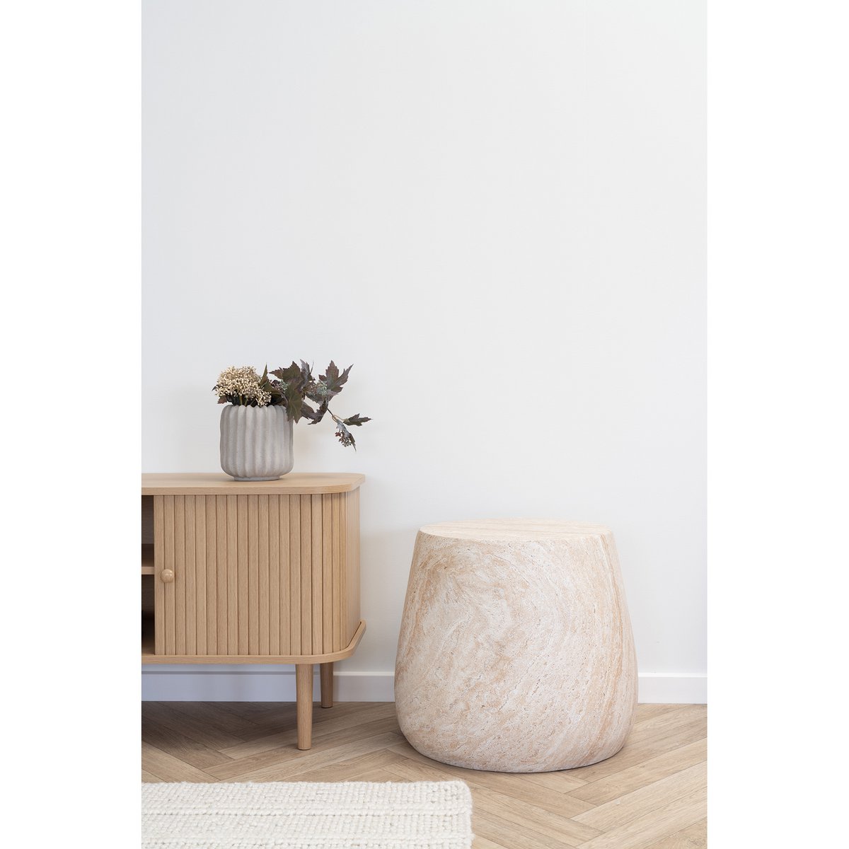 Bonn Sidetable - Natural - ø47.5 cm