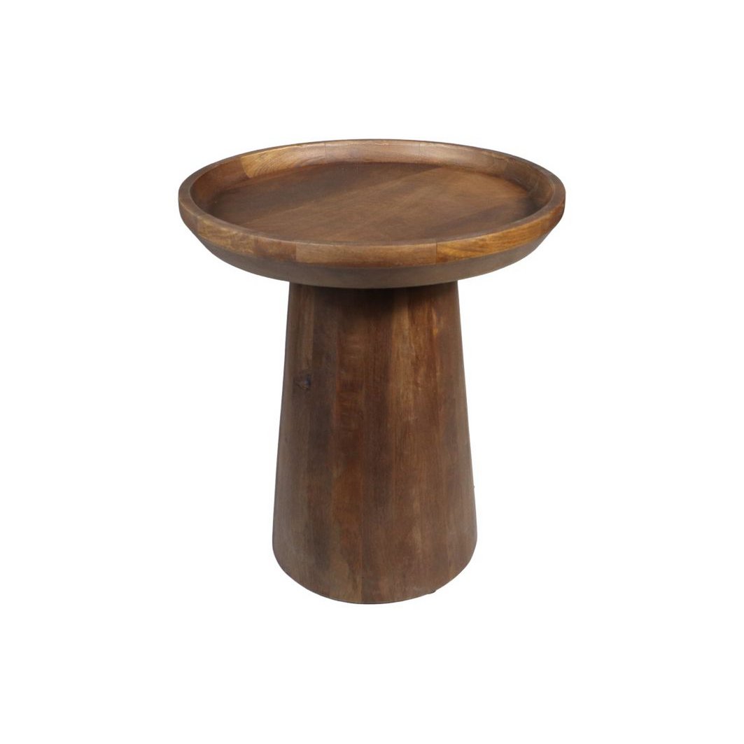 Salontafel Drum - Mat bruin - Ø45