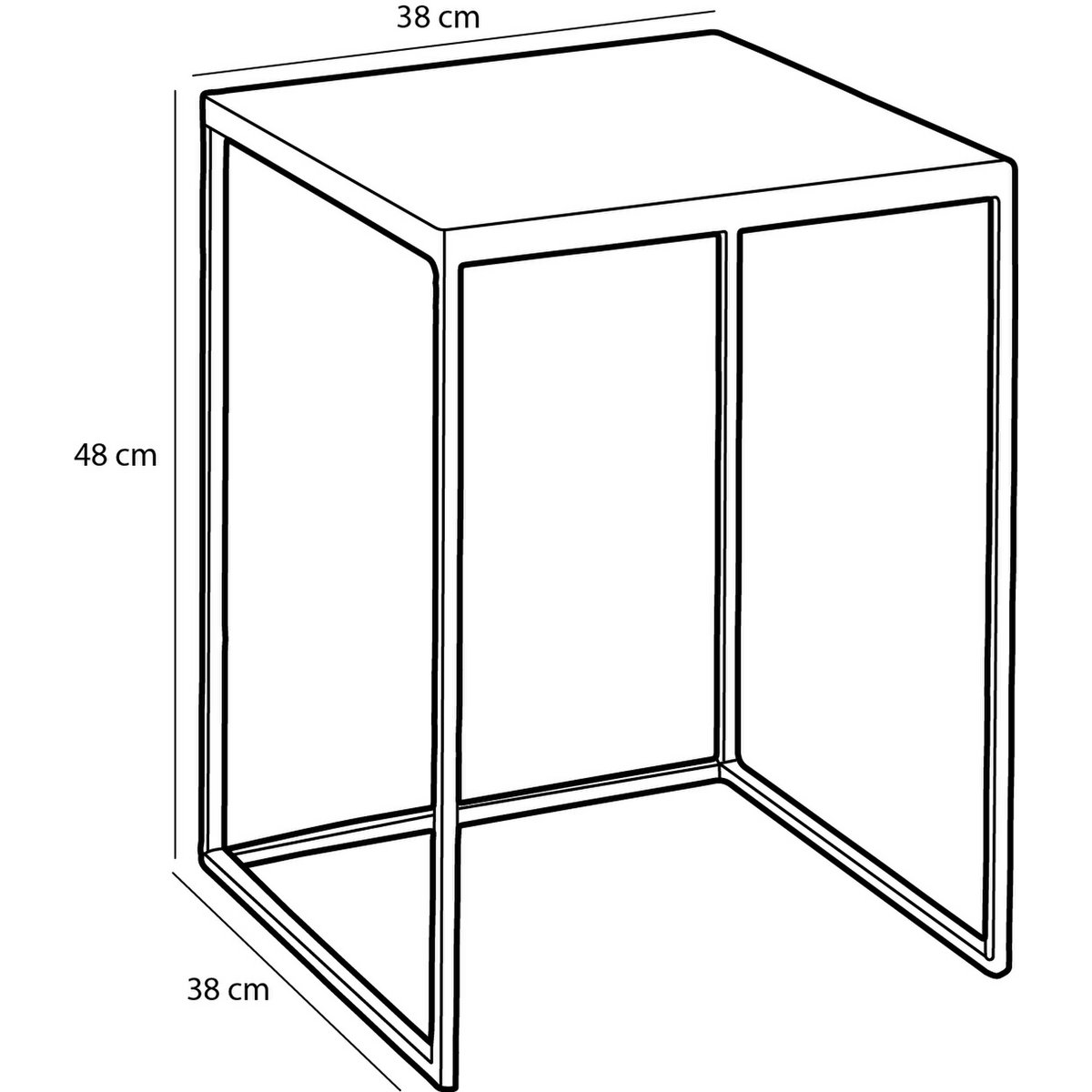 Aaron Sidetable - Set van 2 - Groen