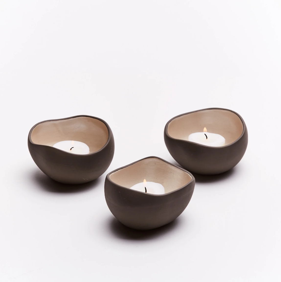 Pearl waxinelichthouder - Set van 3