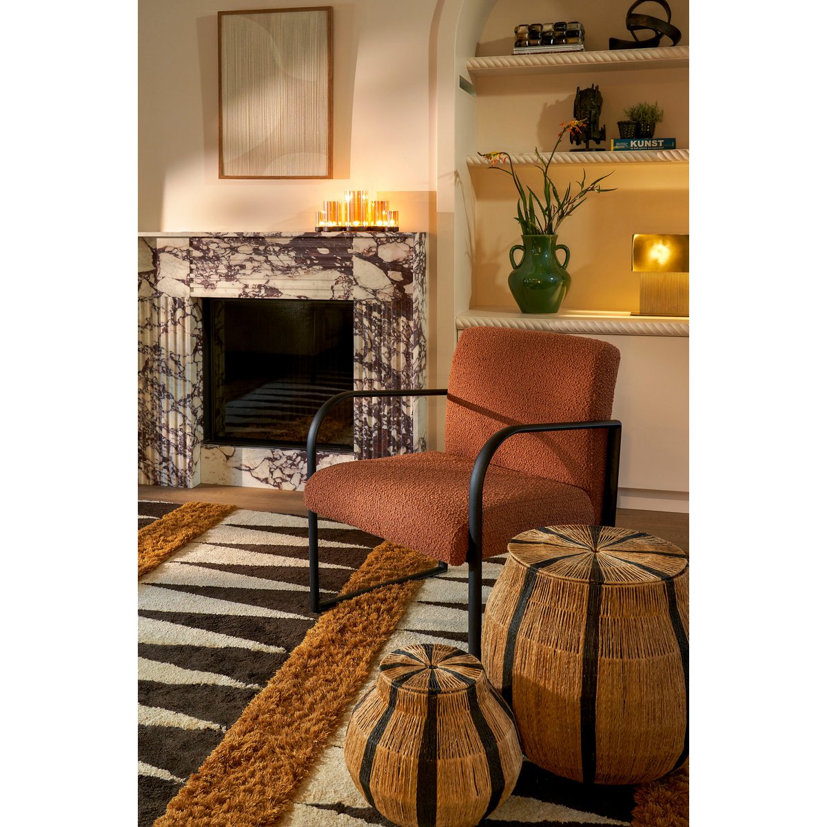 Muurdecoratie Cirkel - Beige