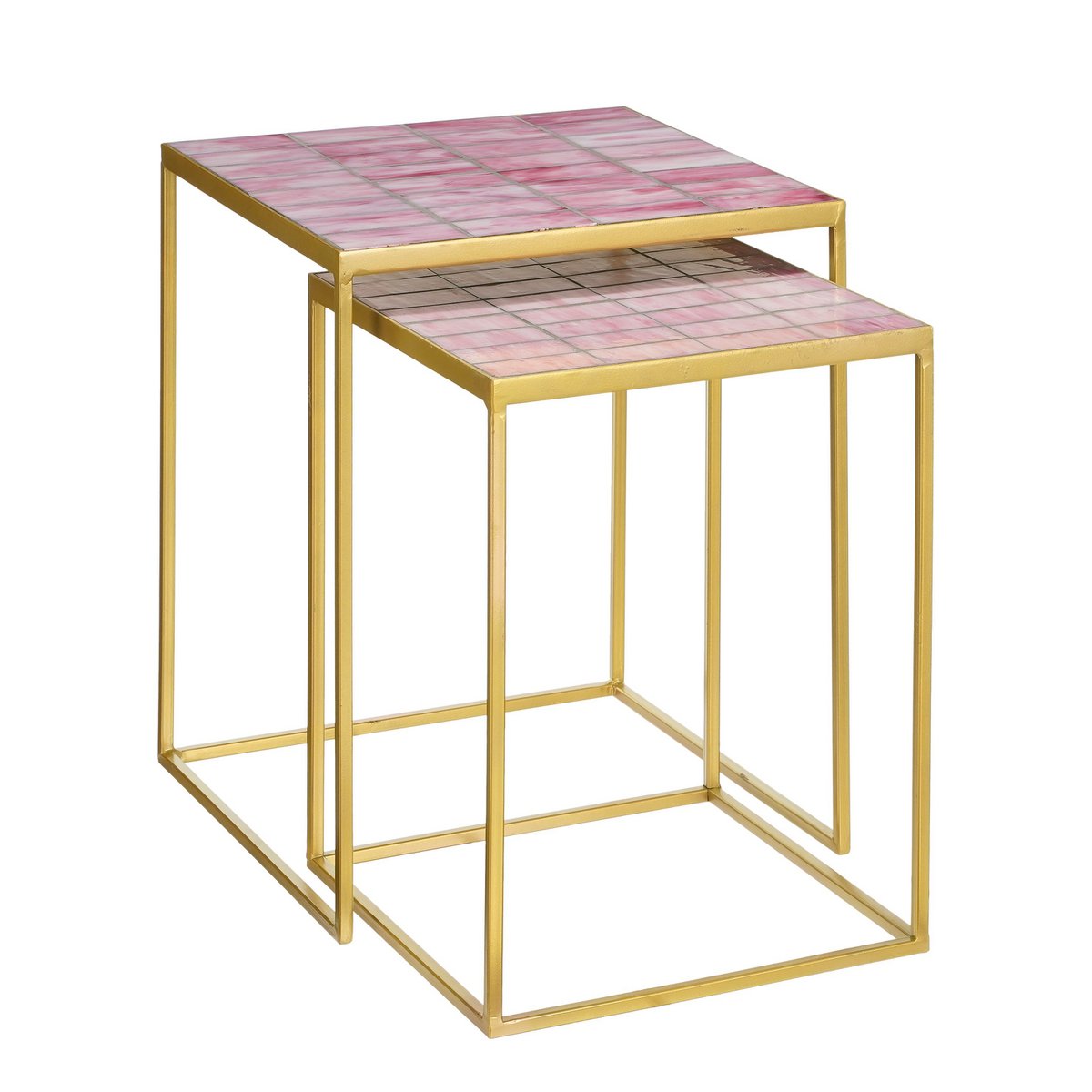 Aaron Sidetable - Set van 2 - Roze