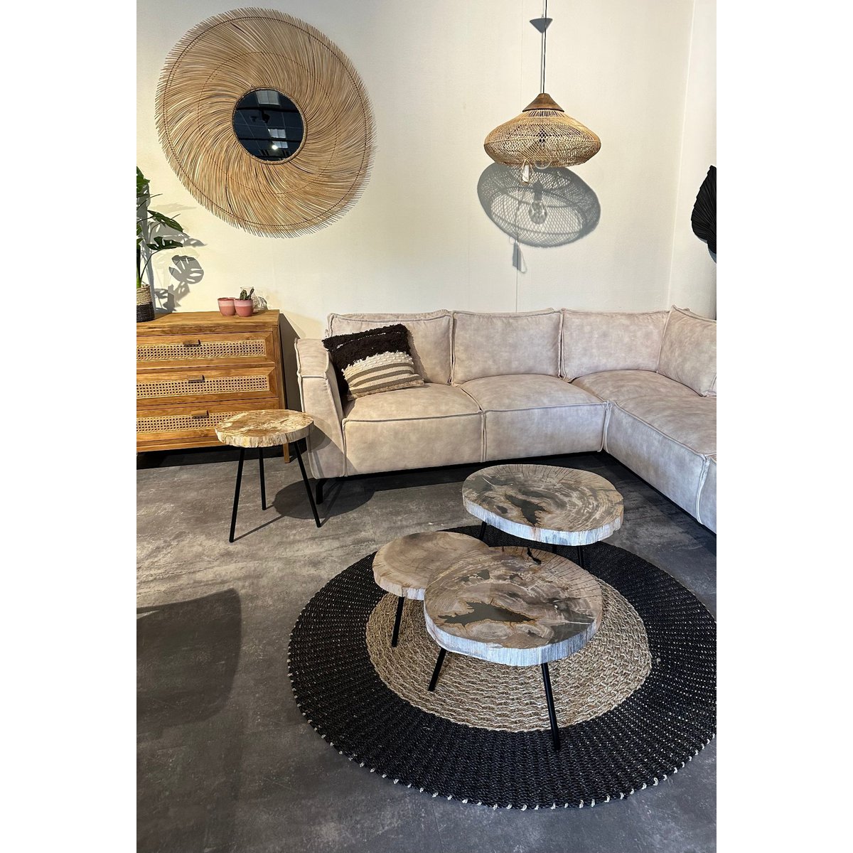 Tree Sidetable - Naturel/Zwart