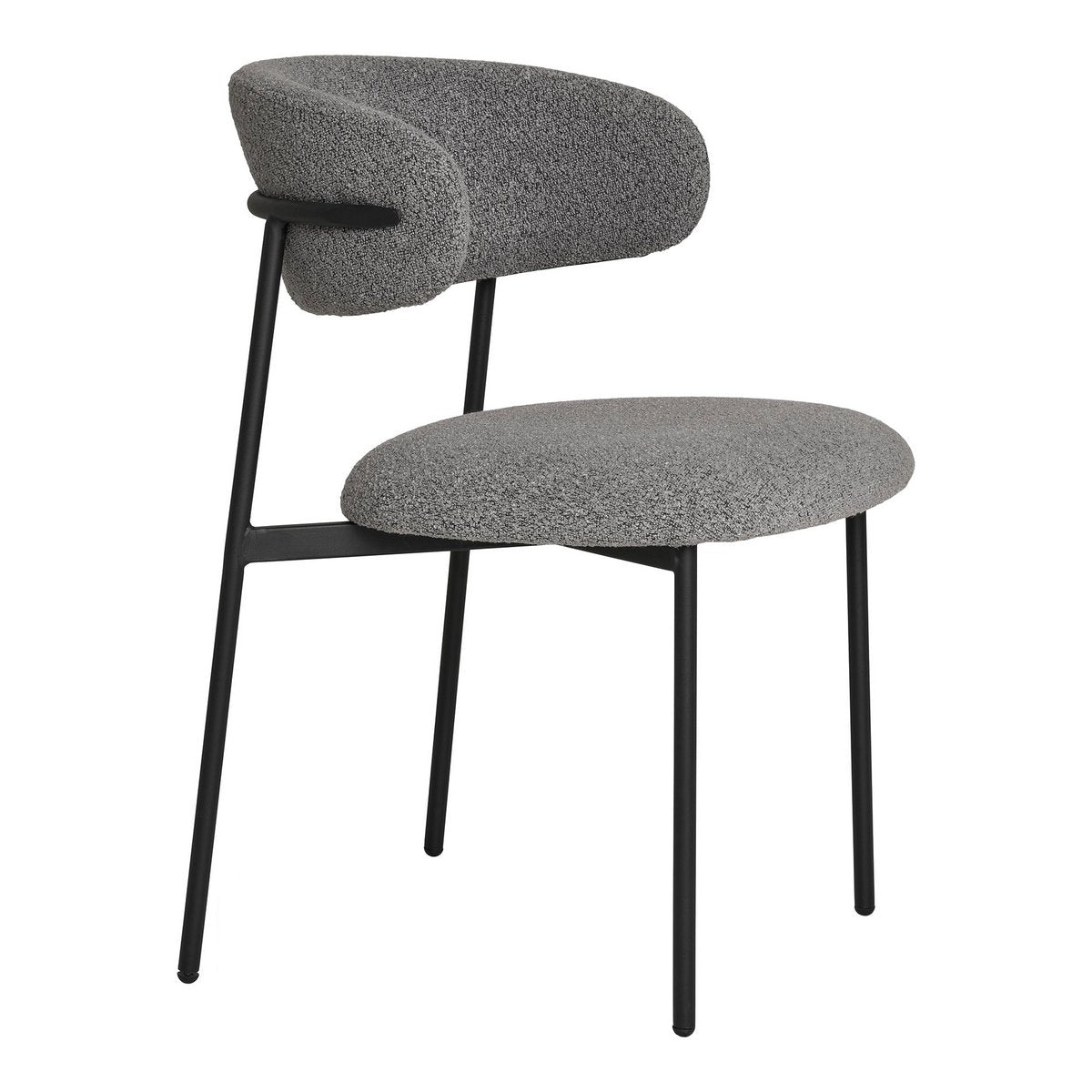 Mira Eetkamerstoel - Set van 2 - Bouclé Grijs