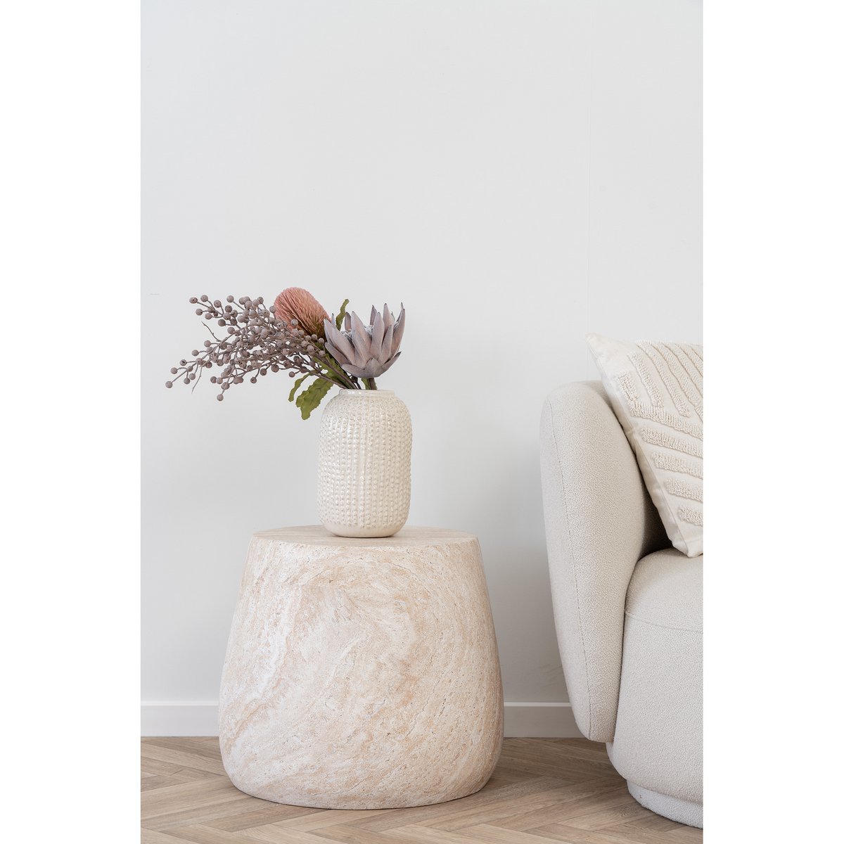 Bonn Sidetable - Natural - ø47.5 cm