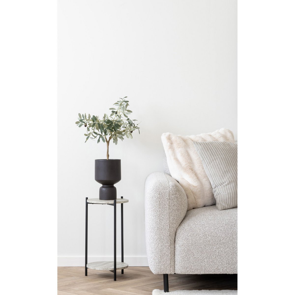 Travertin Look Sidetable