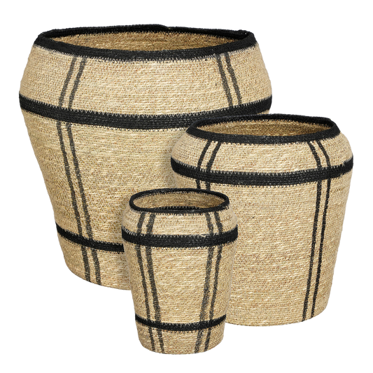 Zeegras Opbergmand - Set van 3