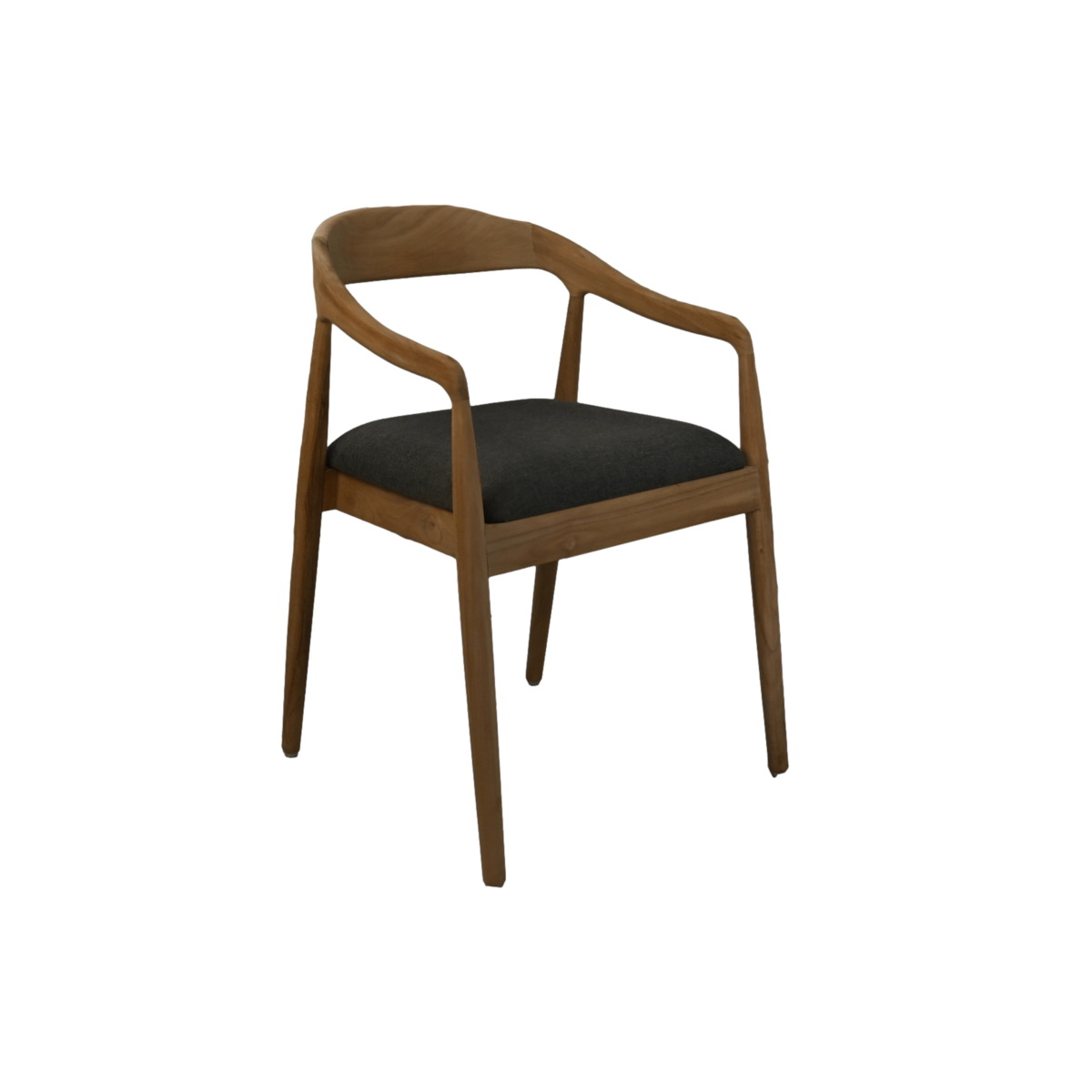 Modena Teak Eetkamerstoel - Naturel/Antraciet