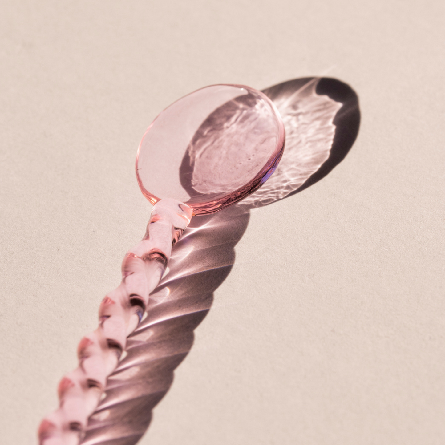 Twisted spoon - glazen lepels - set van 4