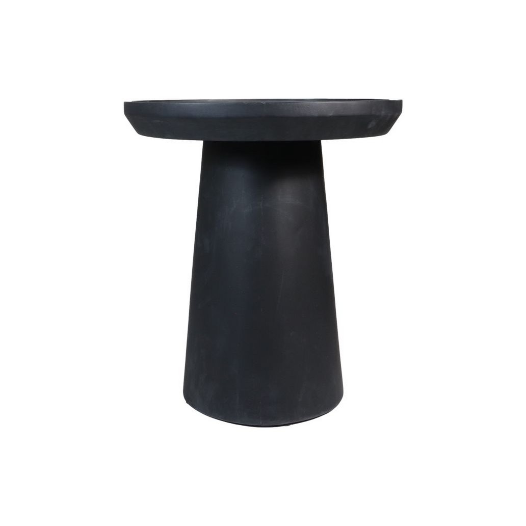 Salontafel Drum - Mat Zwart - Ø45