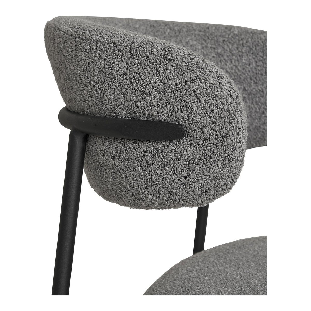 Mira Eetkamerstoel - Set van 2 - Bouclé Grijs