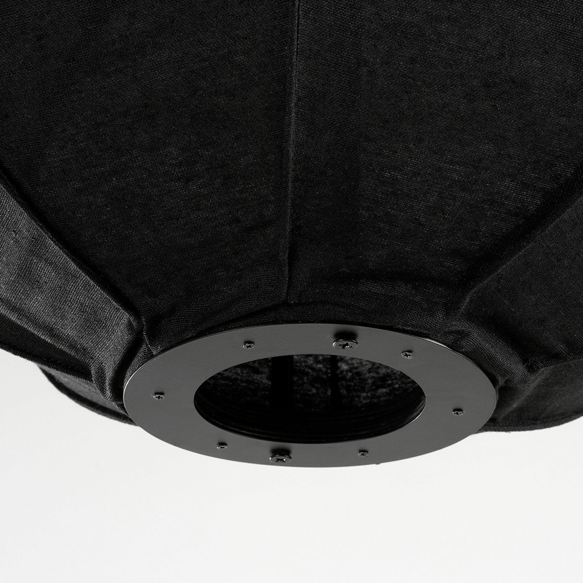 Pego Hanglamp - Ø50 cm - Zwart Linnen