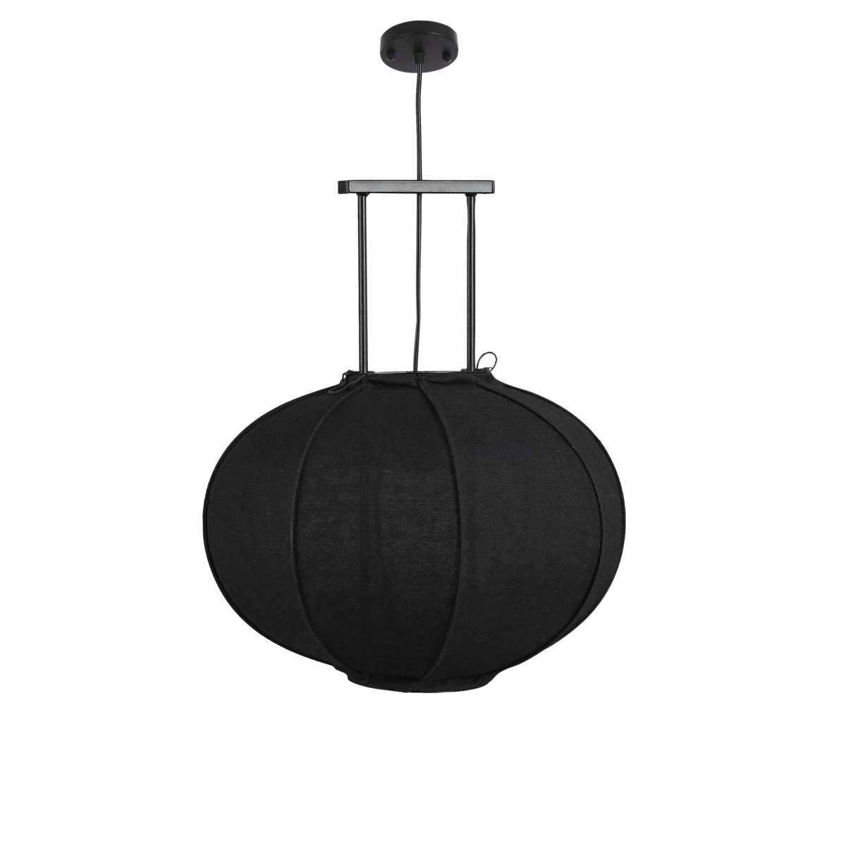 Pego Hanglamp - Ø50 cm - Zwart Linnen