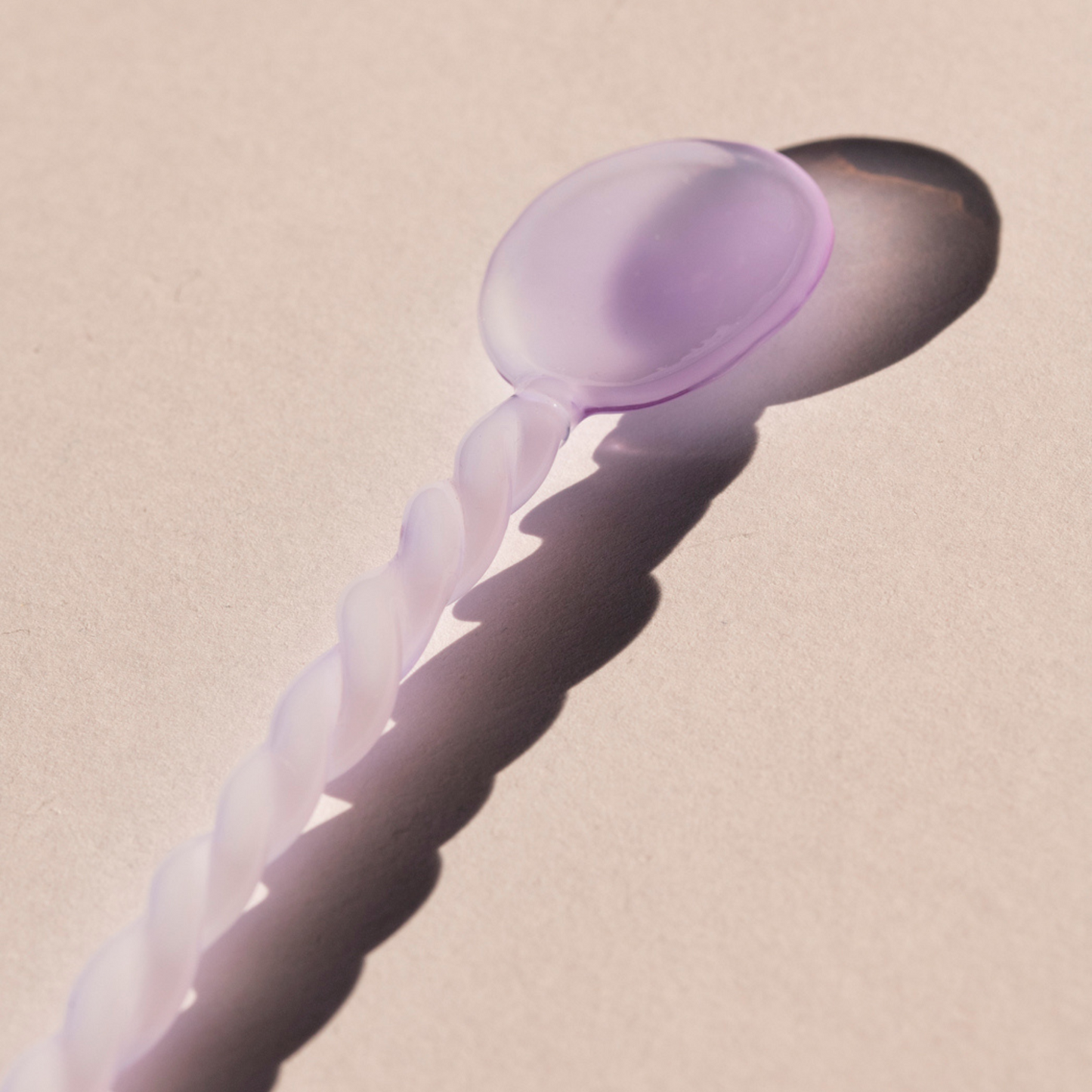 Twisted spoon - glazen lepels - set van 4